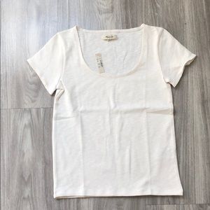 NWT Madewell cream tee